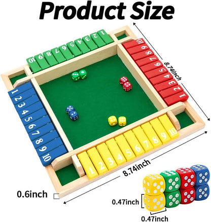 🔥FUNNY FAMILY GAMES-Shut The Box Board Game🔥