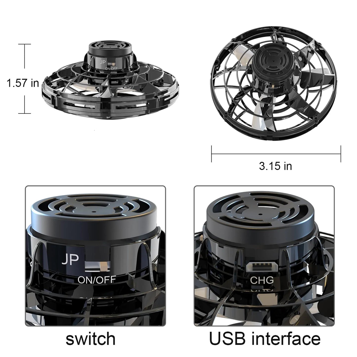 NESLEMY Free Route Rotary Flying Spinner: Innovative Flying Toy